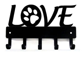 Love Paw (Dogs) #2 - Key Rack & Leash Holder - The Metal Peddler Key Rack Any Breed, Dog, key rack, leash hanger, leash rack