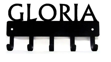 Personalized Name Key Holder/ Hook Rack - The Metal Peddler Key Rack Personalized Gifts