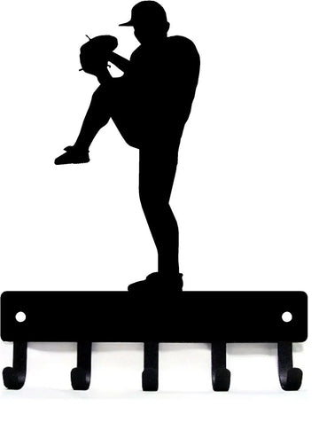 Baseball Pitcher Key Rack - The Metal Peddler Key Rack baseball, key rack, Medal Hanger, medal rack, sport
