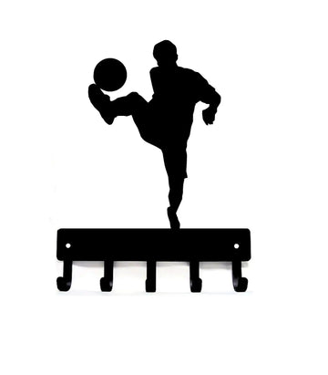 Soccer Kicker Key Hanger - The Metal Peddler Key Rack key rack, soccer, storage