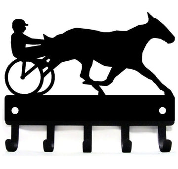 Sulky Racer- Key Rack & Lead Holder - The Metal Peddler Key Rack horse, key rack, sport, sport hooks, sporthooks, sports