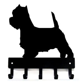 West Highland Terrier Dog Key Rack/ Leash Hanger - The Metal Peddler Key Rack breed, Dog, key rack, leash hanger, West Highland Terrier, Westie