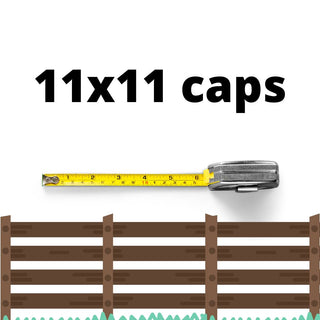 11x11 fence post caps