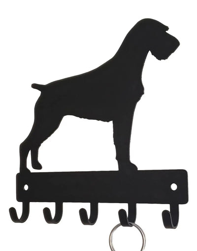 German Wirehaired Pointer | Dog Leash Hangers, Key Holders, Name Plaques & Address Signs - The Metal Peddler