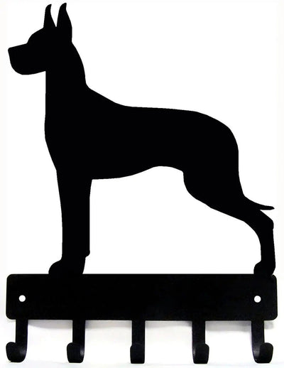 Great Dane | Dog Leash Hangers, Key Holders, Name Plaques & Address Signs - The Metal Peddler