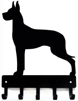 Great dane key hanger with 5 hooks