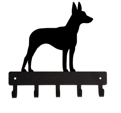 Rat Terrier | Dog Leash Hangers & Address Signs - The Metal Peddler