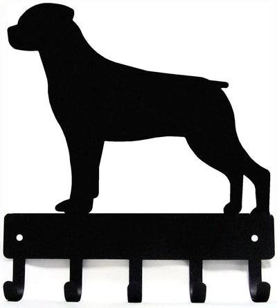 Rottweiler Dog Leash Hangers & Address Signs - The Metal Peddler