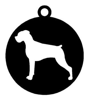 Boxer Dog Keyring