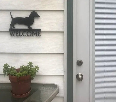 Dachshund | Dog Leash Hangers, Key Holders & Address Signs - The Metal Peddler