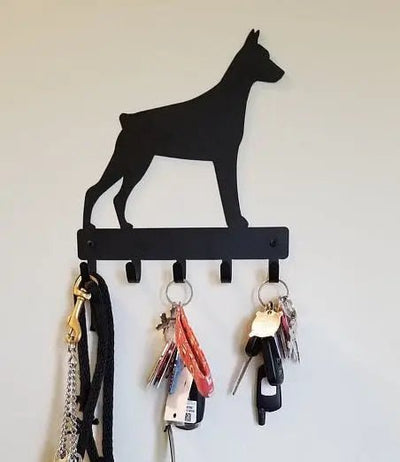 Doberman Pinscher  | Dog Leash Hangers, Key Holders & Address Signs - The Metal Peddler