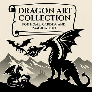 Fantasy Dragon Decor Signs, Name Plaques, and Garden Art - The Metal Peddler