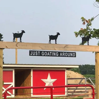 Goat Enthusiast Collection: Metal Key Hangers, Welcome Signs, and Address Signs - The Metal Peddler