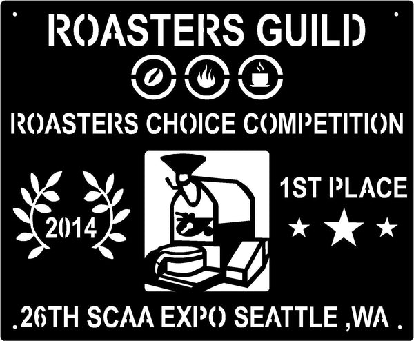 custom roasters guild award plaque 