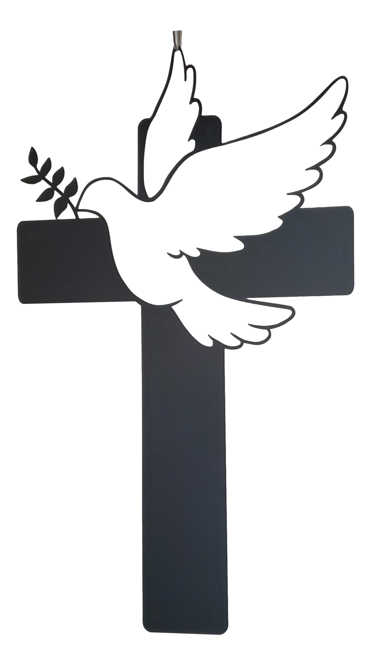 Cross with Dove Religious Wall Art - The Metal Peddler Cross bird, Christian, cross, faith, religious, wall art