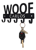 WOOF + Name Dog Key Rack/ Leash Hanger - The Metal Peddler Key Rack Any Breed, Dog, key rack, leash rack, Name plaque, name sign, Personalized Gifts, personalizetext