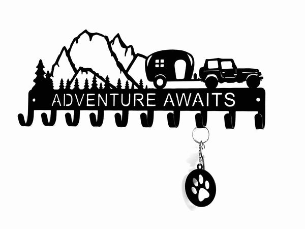 Adventure Awaits Camper Key Holder The Metal Peddler