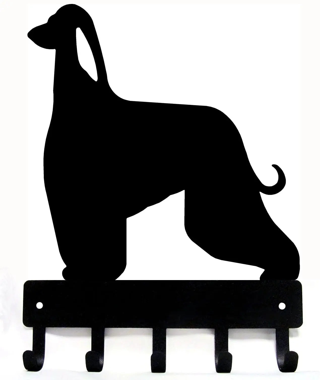 Afghan Hound Dog Key Rack/ Leash Hanger | The Metal Peddler