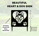 Akita Dog Sign for Yards