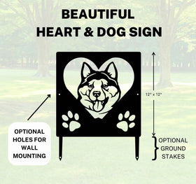 Akita Dog Sign for Yards