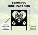 American Staffordshire Terrier Name Sign or Heart Memorial Wall or Yard Plaque The Metal Peddler