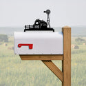 Barn & Windmill Mailbox Topper - Personalized House Numbers