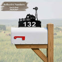 Barn & Windmill Mailbox Topper - Personalized House Numbers