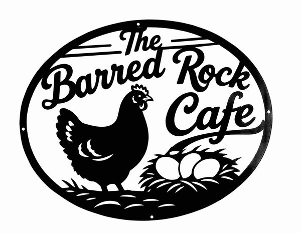 Barred Rock Cafe Chicken Sign