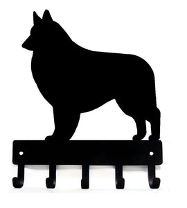 Belgian Tervuren Dog Key Rack/ Leash Hanger 5 Hook