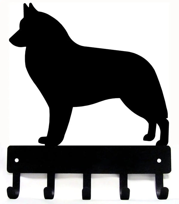 Belgian Sheepdog dog breed key rack/leash holder with 5 hooks