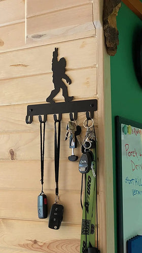 Bigfoot Sasquatch Peace Key Rack - The Metal Peddler Key Rack bigfoot, dad, dad myth, funny, Inv-T, key rack, sasquatch, yeti