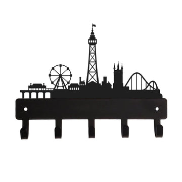 Blackpool England City Skyline Key Holder