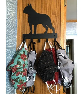 Boston Terrier Dog Key Rack/ Leash Hanger - The Metal Peddler Key Rack Boston Terrier, breed, Breed B, Dog, Inv-T, key rack, leash Hanger