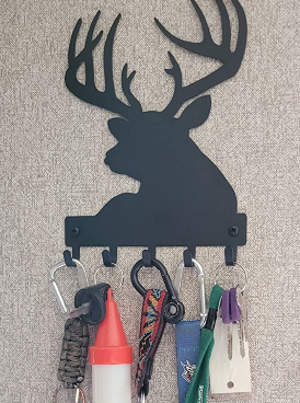Buck Head with Antlers - Key Rack - The Metal Peddler Key Rack antlers, buck, dad, dad wildlife, deer, Fall, Inv-T, key rack, not-dog, wildlife