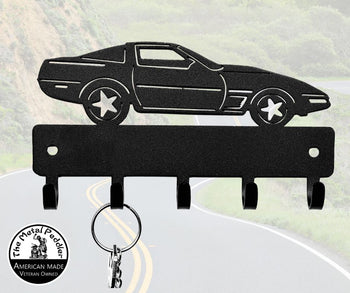 Corvette car key holder wth 5 hooks