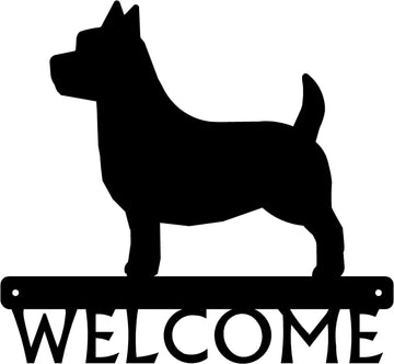 Cairn Terrier Dog Welcome Sign or Custom Name The Metal Peddler