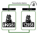 Cane Corso Address Sign - Detailed Dog Design with Custom House Numbers The Metal Peddler