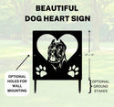 Cane Corso Name Sign or Heart Memorial Wall or Yard Plaque The Metal Peddler