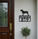 Cane Corso Personalized Dog Sign with Name & House Numbers