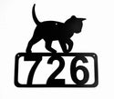 Cat #14 House Address Sign The Metal Peddler