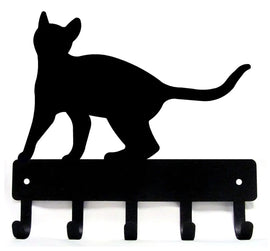 Cat #18 Key Rack with 5 Hooks The Metal Peddler