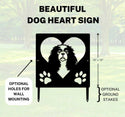 Cavalier King Charles Spaniel Name Sign or Heart Memorial Wall or Yard Plaque The Metal Peddler