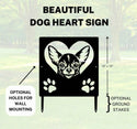 Chihuahua #1 Name Sign or Heart Memorial Wall or Yard Plaque The Metal Peddler