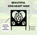 Chow Chow Name Sign or Heart Memorial Wall or Yard Plaque The Metal Peddler