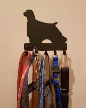 Cocker Spaniel Dog Key Rack/ Leash Hanger - The Metal Peddler Key Rack breed, Breed C, Cocker Spaniel, Dog, key rack, leash Hanger