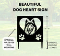 Collie Name Sign or Heart Memorial Wall or Yard Plaque The Metal Peddler