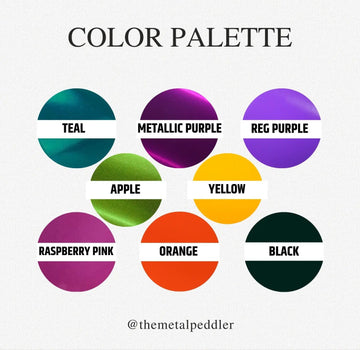 A variety of color options for the powder coat finish.