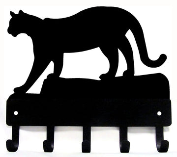 Cougar Key Rack with hooks - The Metal Peddler Key Rack Cat, key rack, nature, not-dog, wildlife