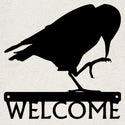 Preening Crow Welcome Sign or Personalized Name Sign