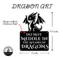 Do Not Meddle Dragon Sign – Youth Dragon Metal Art 🐉✨ The Metal Peddler